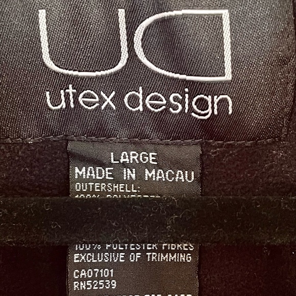 Womens Utex Design Red Button Up Jacket Size Large - Picture 3 of 7